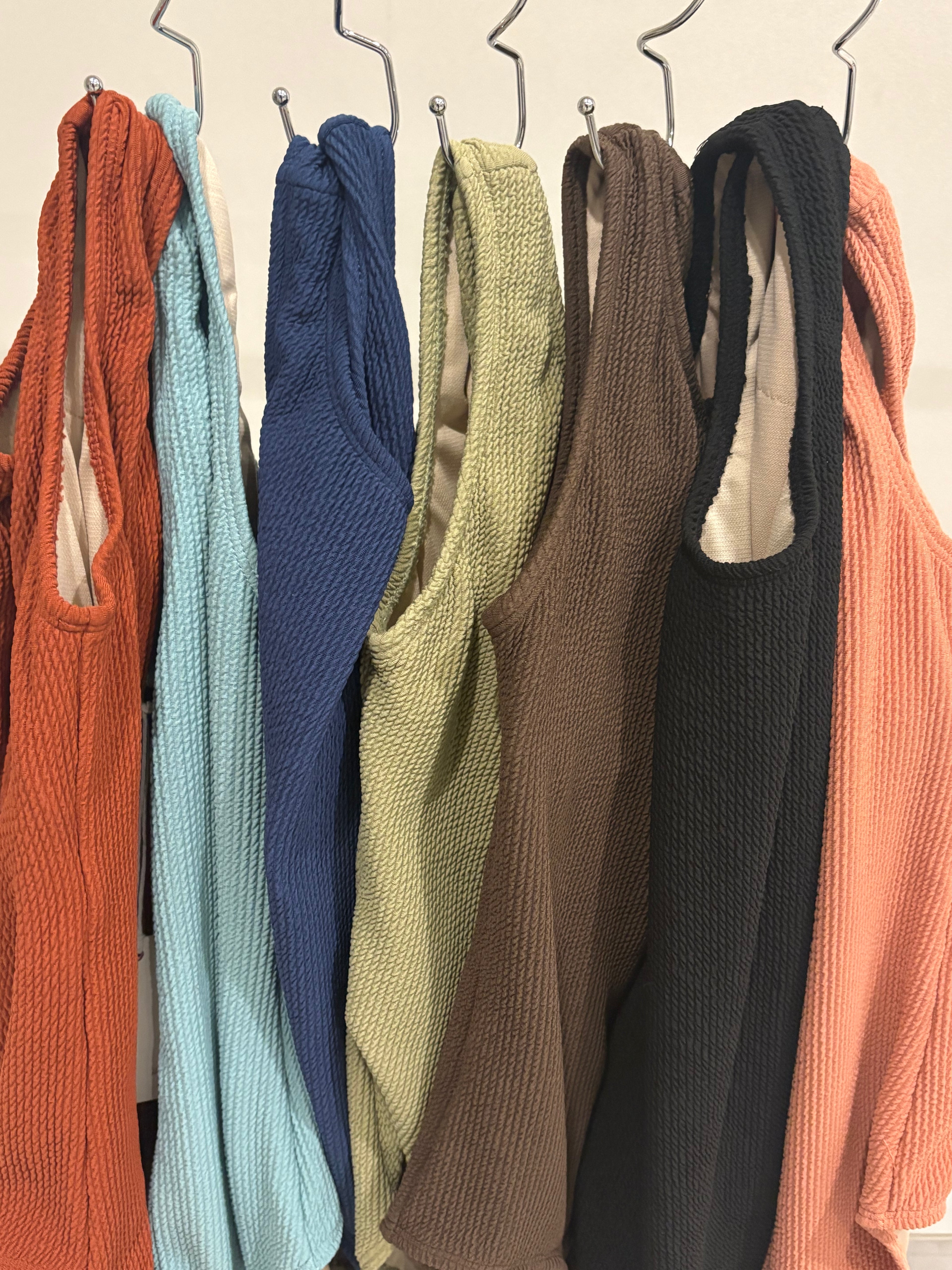 One Piece Crinkle Bathing Suit